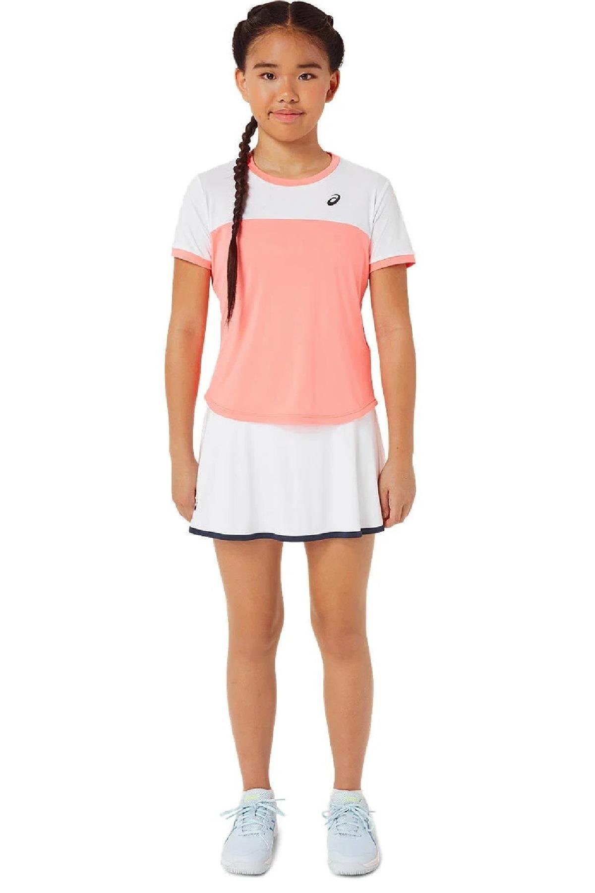 Asics Asics SS Top Kız Çocuk Pembe Tenis Tişört