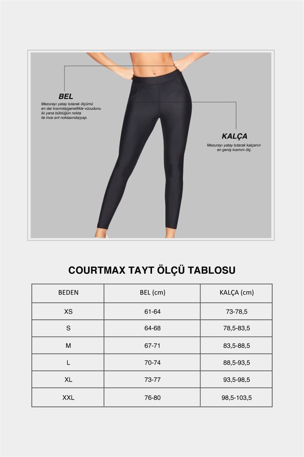 Courtmax Courtmax 3/4 Capri Sporcu Taytı Siyah