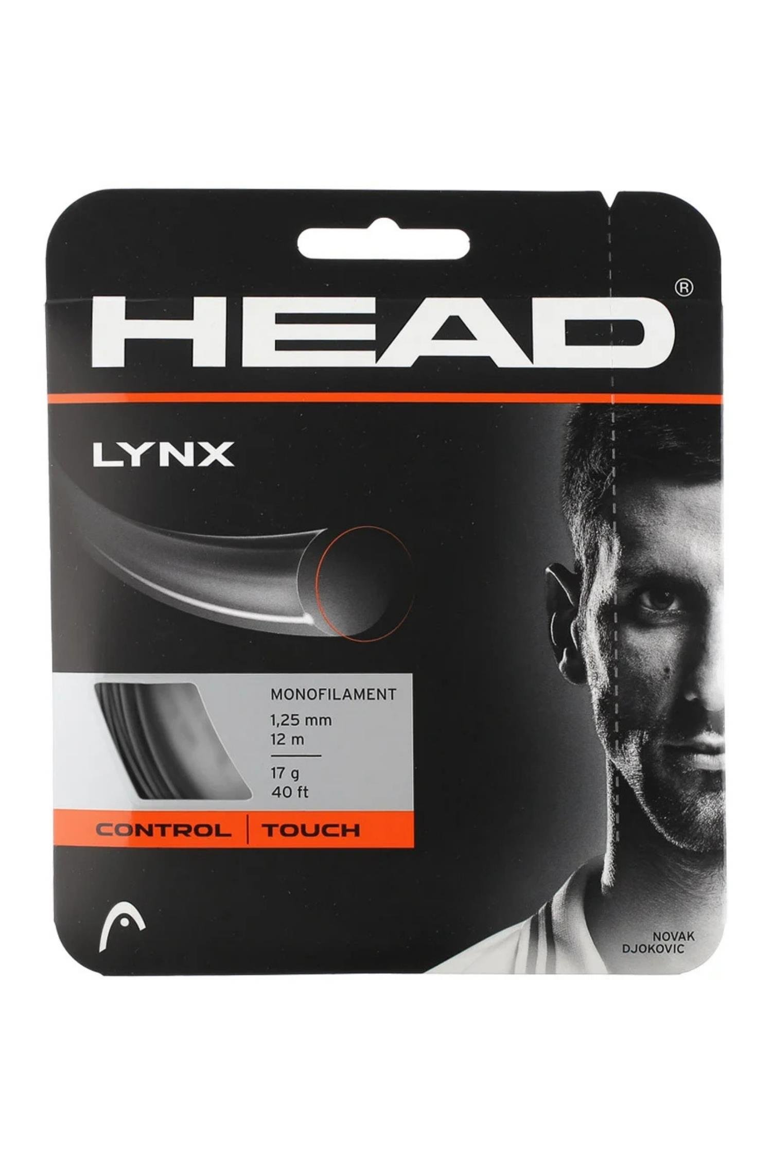 Head Head Lynx 125 Antrasit Tenis Kordaj Teli 12m