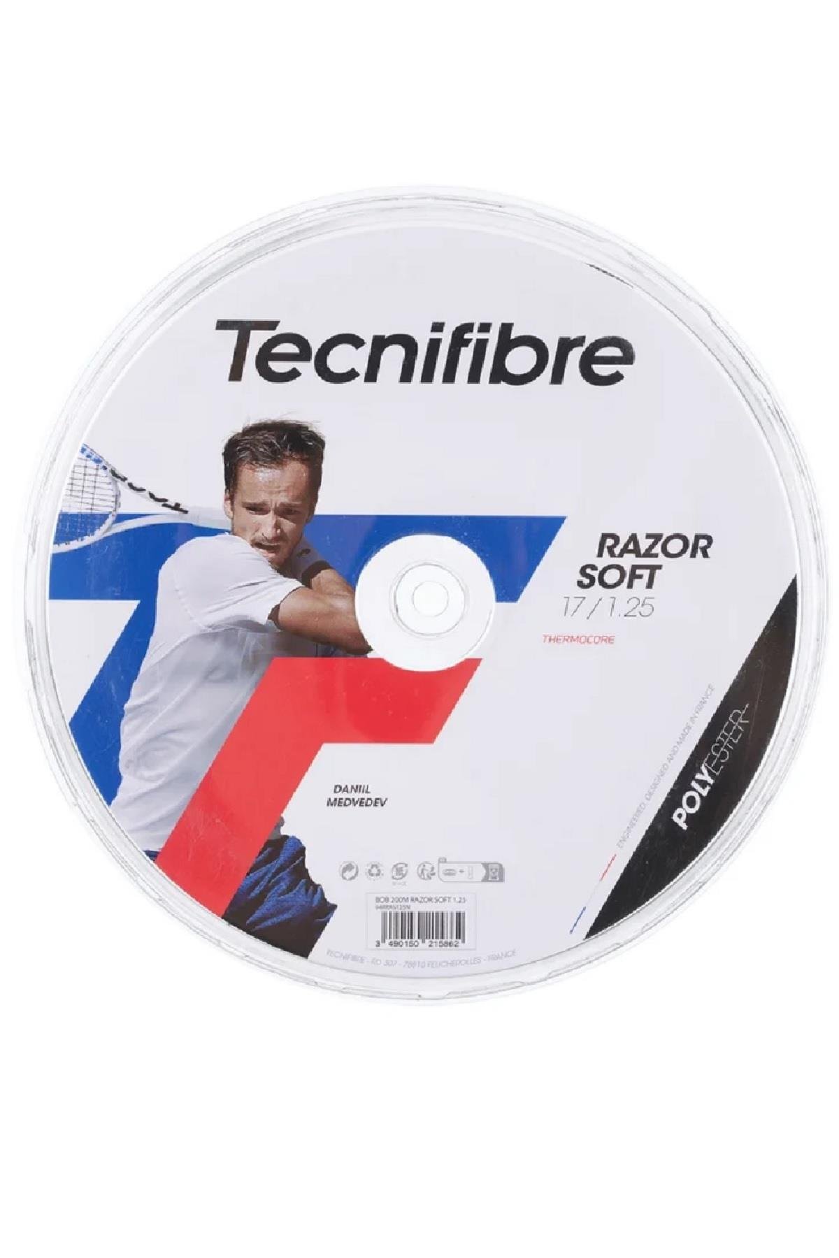 Tecnifibre Tecnifibre Razor Soft 1,25 Tenis Raketi Kordaj Rulo 200m