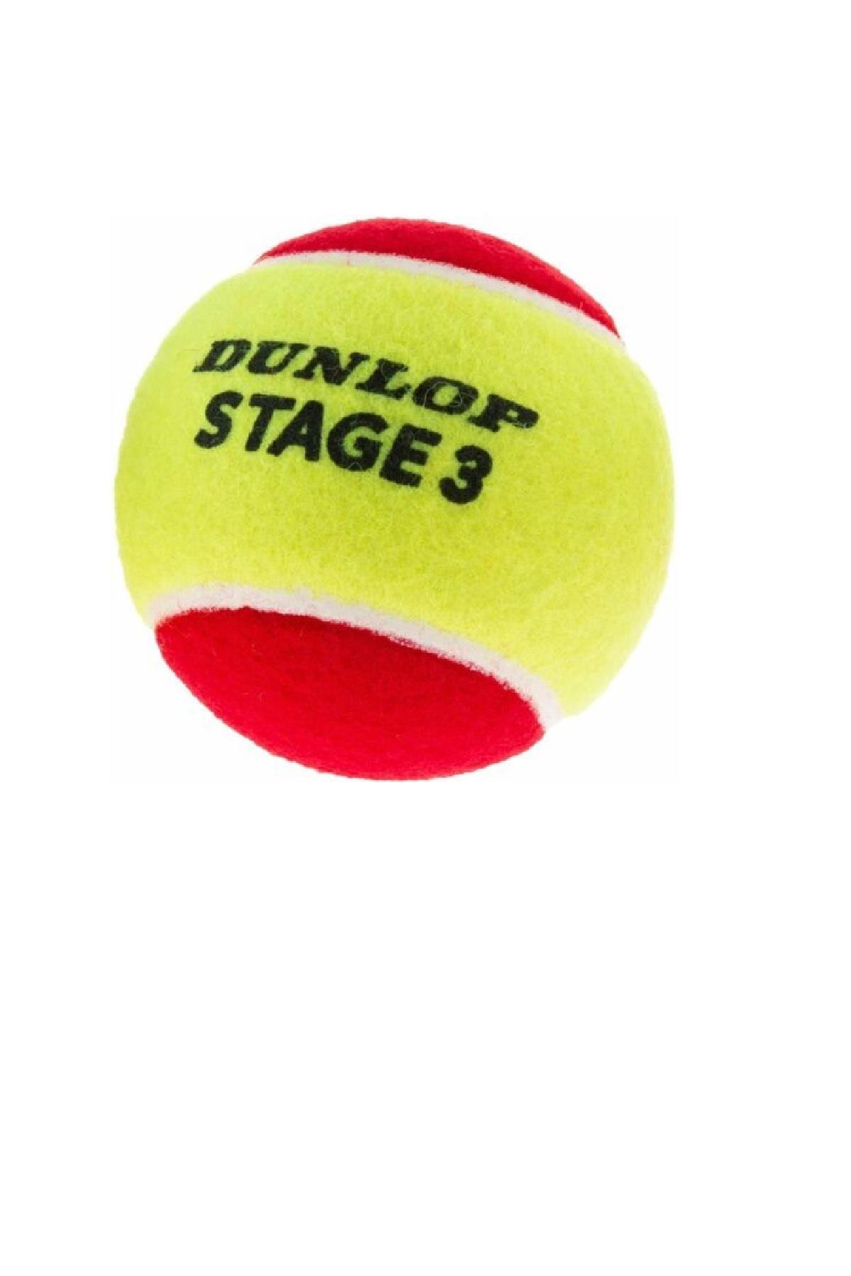 Dunlop DUNLOP STAGE 3 KIRMIZI 3 LÜ TENİS TOPU 