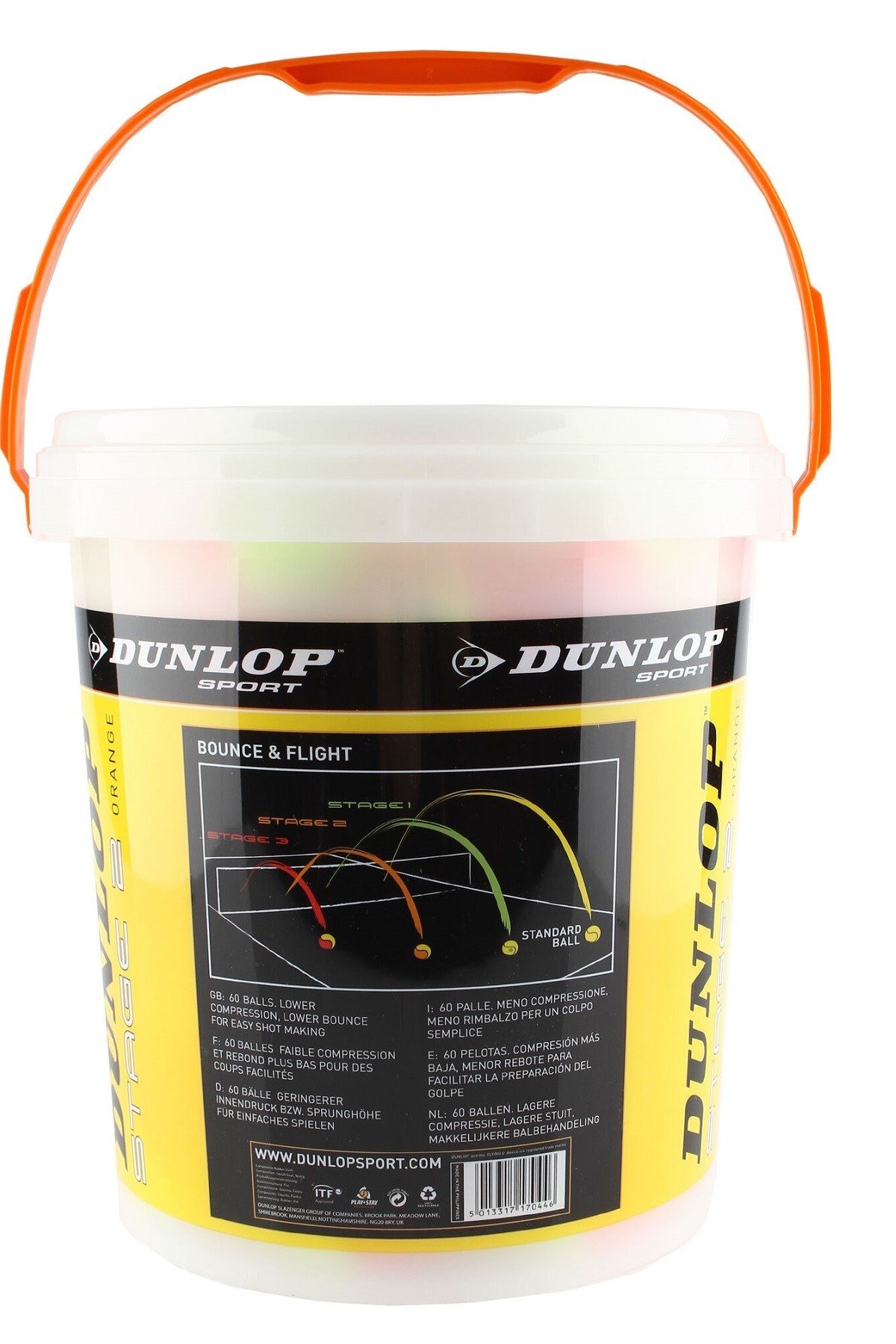 Dunlop DUNLOP STAGE 2 TURUNCU 60 LI KOVA ÇOCUK TENİS TOPU
