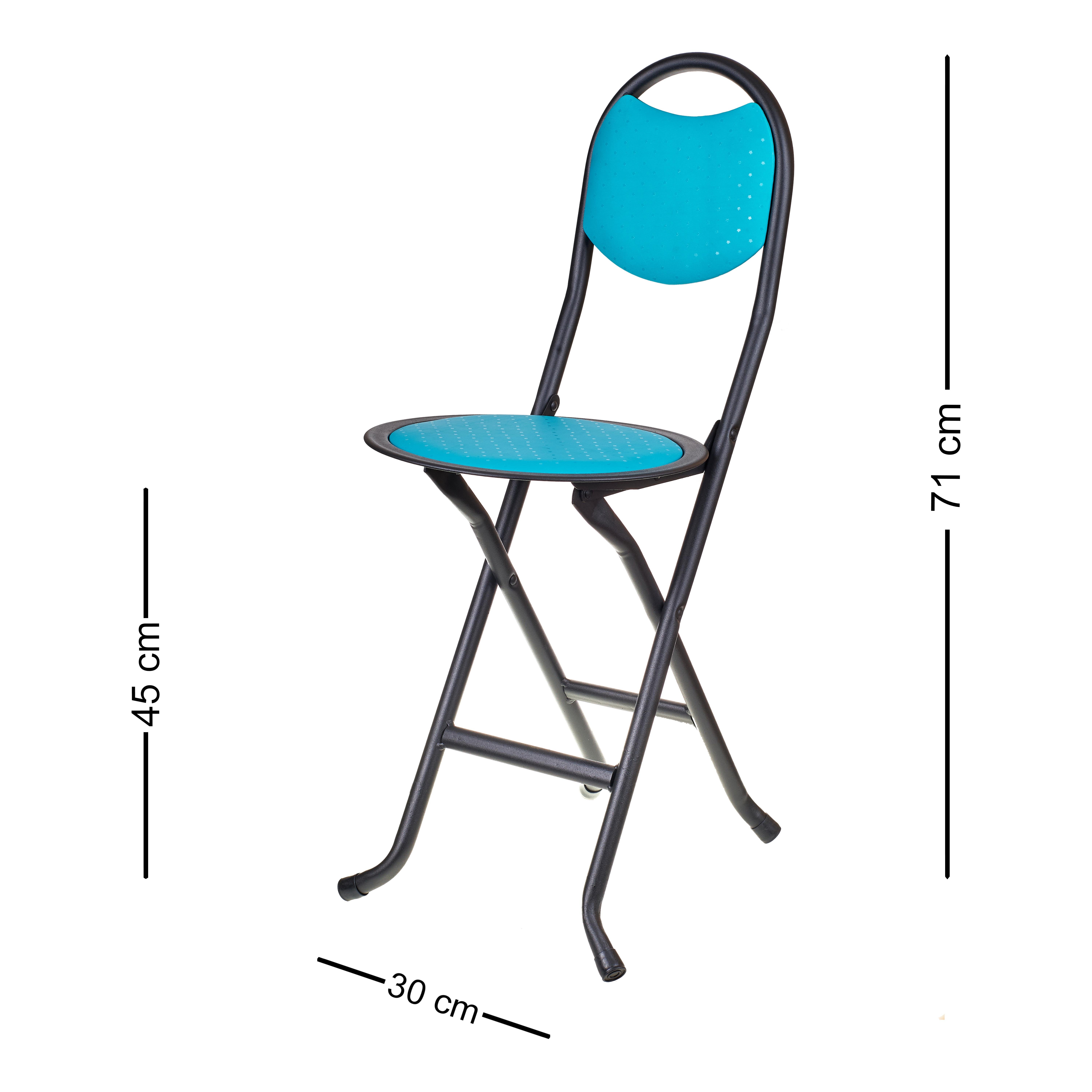 2'Li Katlanır Portatif Sandalye Seti Turkuaz 