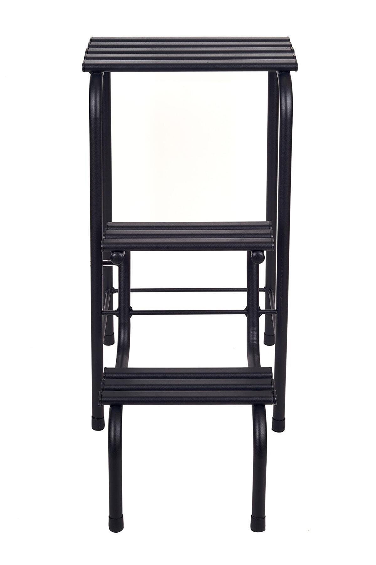 Katlanır Metal Merdivenli Tabure Hem Tabure Hem Merdiven