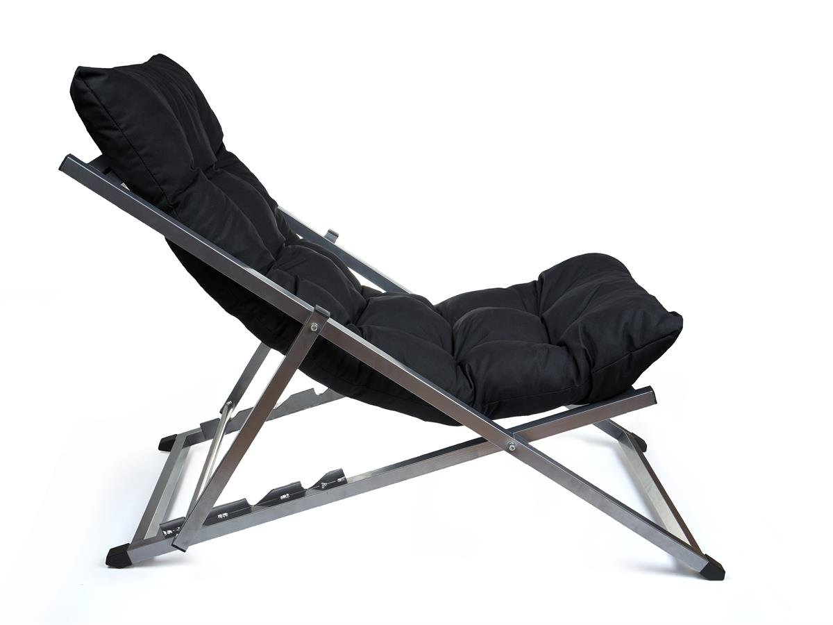 Minderli - Mit Şezlong Seti Bahçe&balkon&teras&plaj Katlanır Set - 1 Şezlong 1sehpa