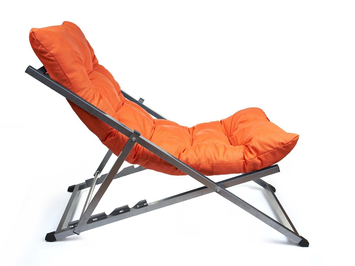 Minderli - Zeta Şezlong Seti Bahçe&balkon&teras&plaj Katlanır Ikili Set - 2 Şezlong 1 Sehpa Renkli 