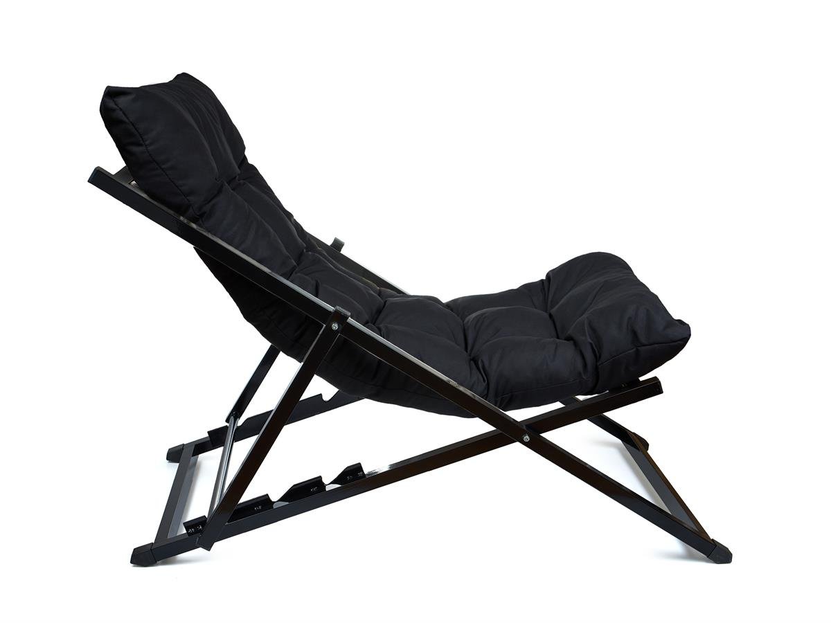 Minderli - Zeta Şezlong Seti Bahçe&balkon&teras&plaj Katlanır Ikili Set - 2 Şezlong 1 Sehpa Renkli 