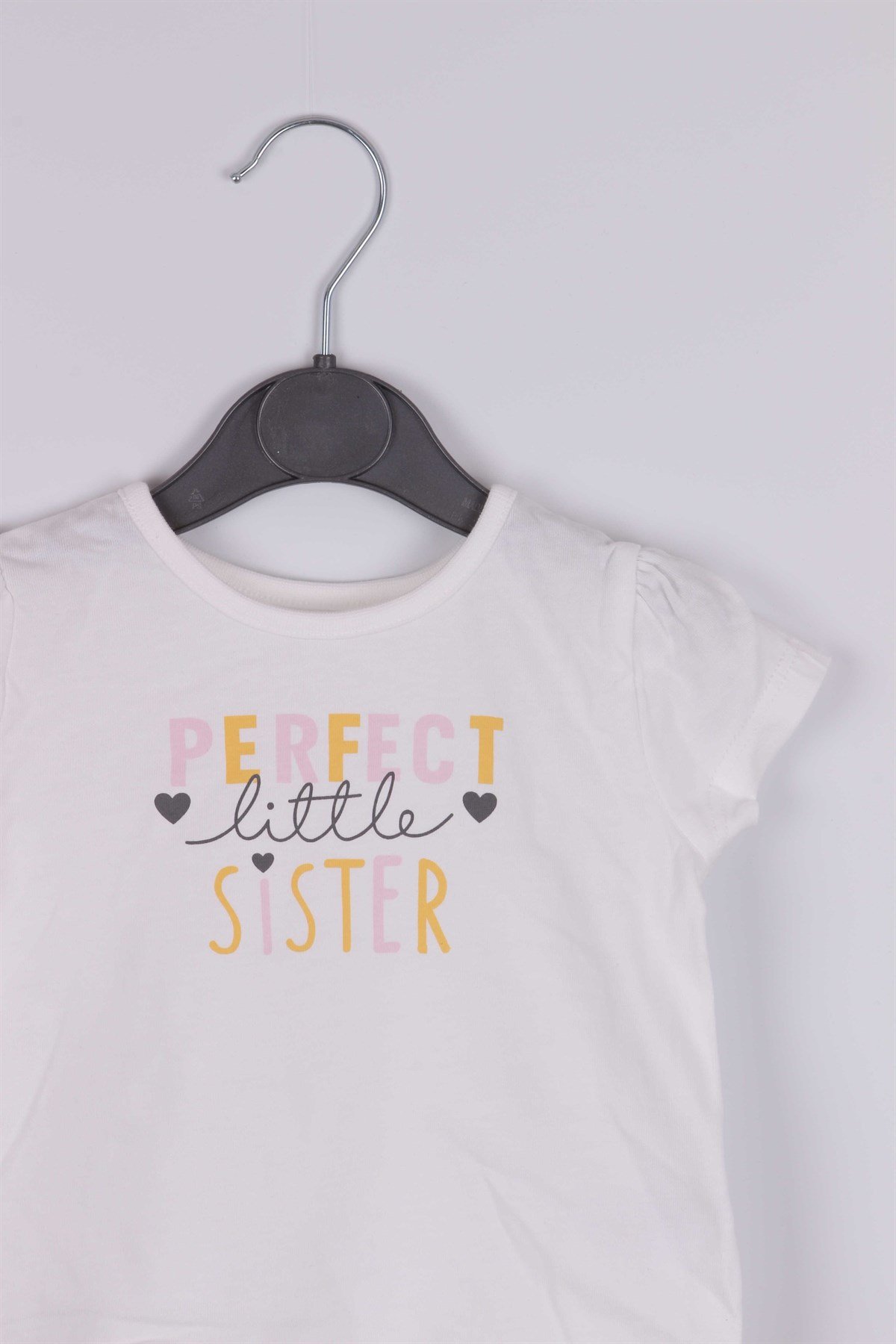 Beyaz PERFECT LİTTLE SİSTER YazılıTişort