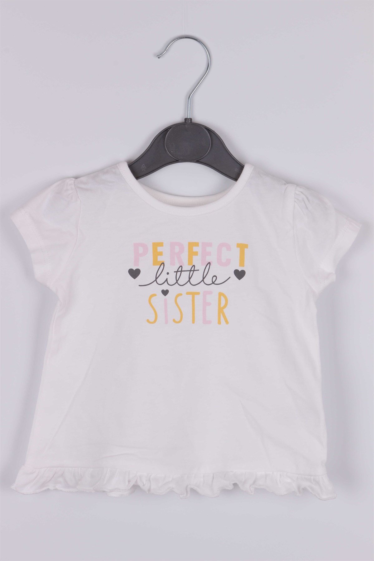 Beyaz PERFECT LİTTLE SİSTER YazılıTişort