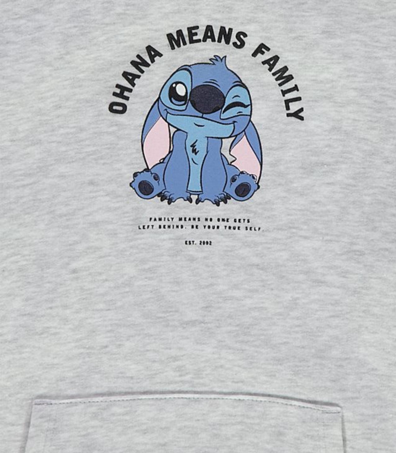 Gri Stich Sloganlı Kapşonlu Sweatshırt