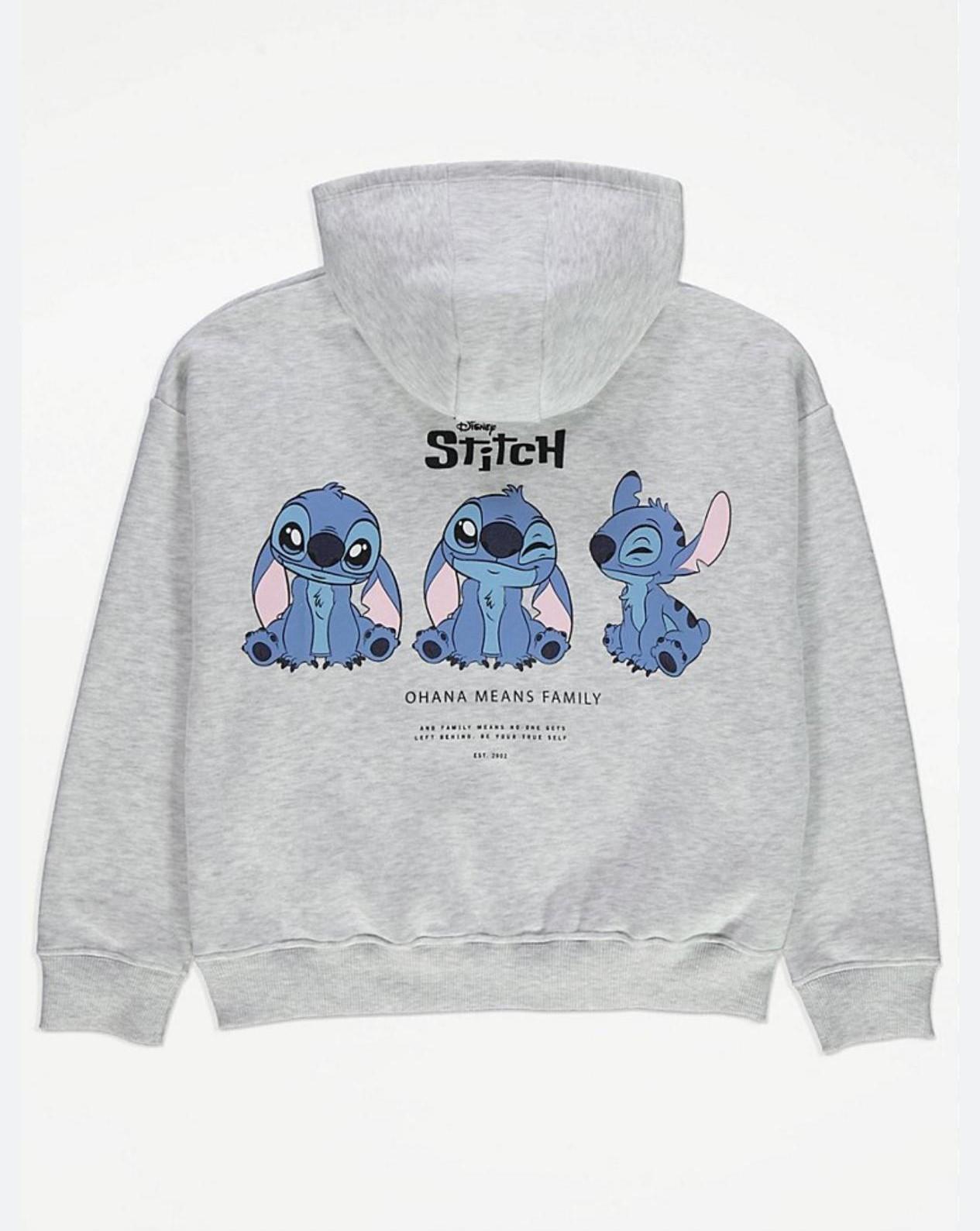 Gri Stich Sloganlı Kapşonlu Sweatshırt