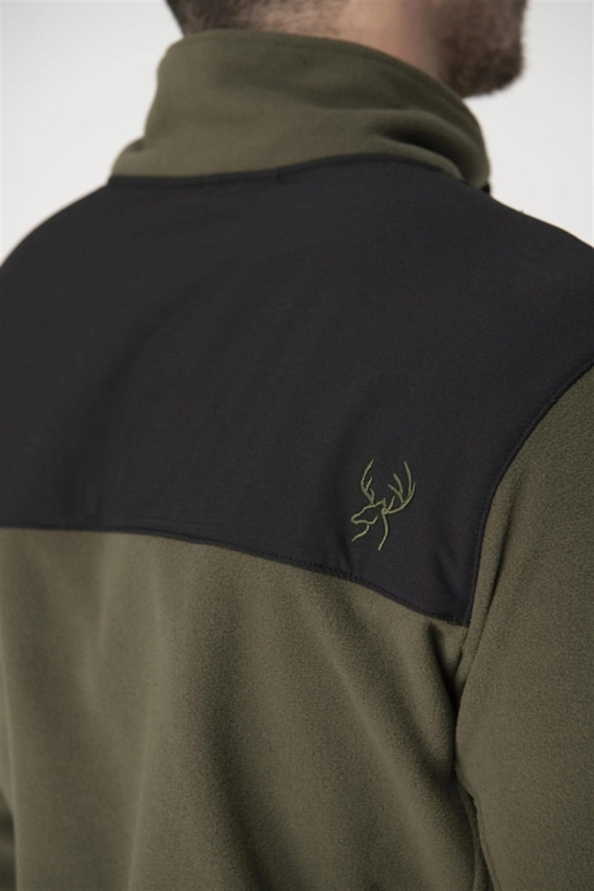 2AS Pana Tam Fermuarlı Parçalı Erkek Polar Sweatshirt