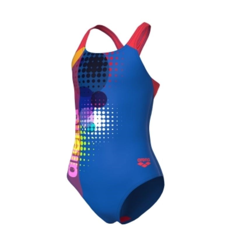 Arena G Dots Swimsuit Swim Pro Back Çok Renkli Kız Çocuk Yüzücü Mayosu 010745370