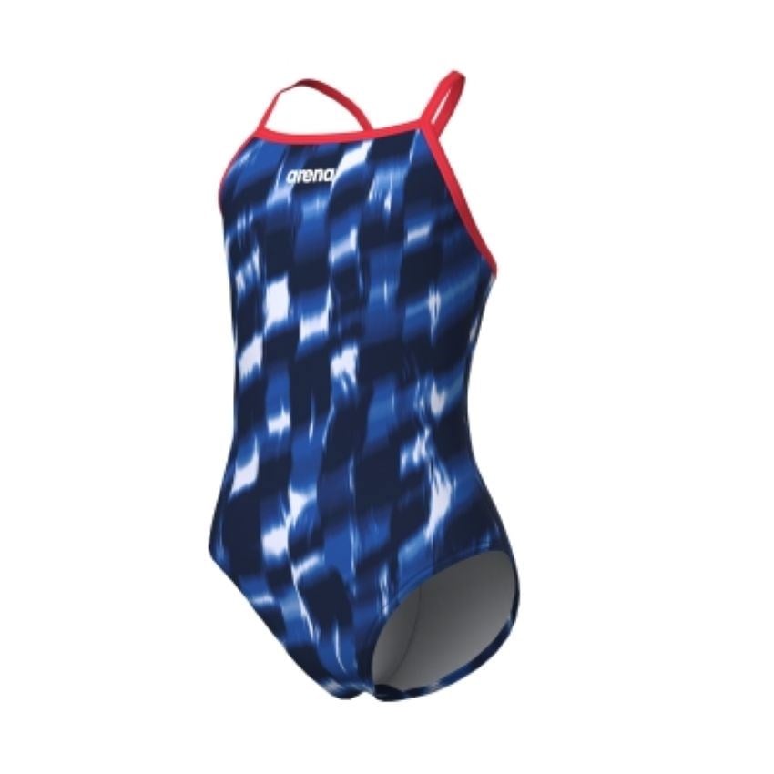 Arena G Wave Swimsuit Lightdrop Back Mavi Kız Çocuk Mayosu 011740200