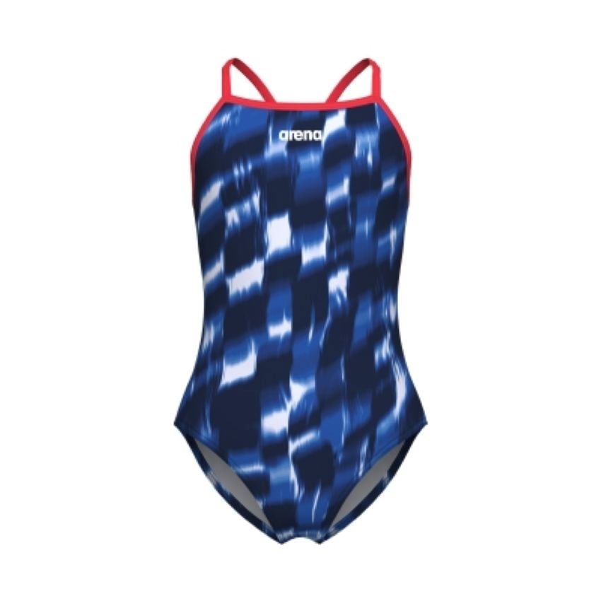 Arena G Wave Swimsuit Lightdrop Back Mavi Kız Çocuk Mayosu 011740200