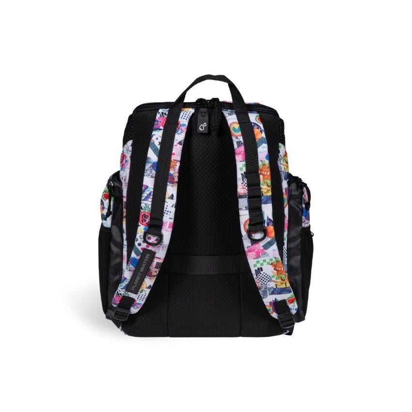 Arena One Go Backpack 45L Allover Collage Unisex Yüzücü Sırt Çantası 010232101