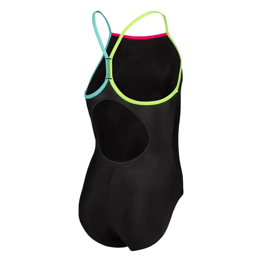 Arena Swimsuit Light Drop Solid Çocuk Siyah Yüzücü Mayosu 005919569