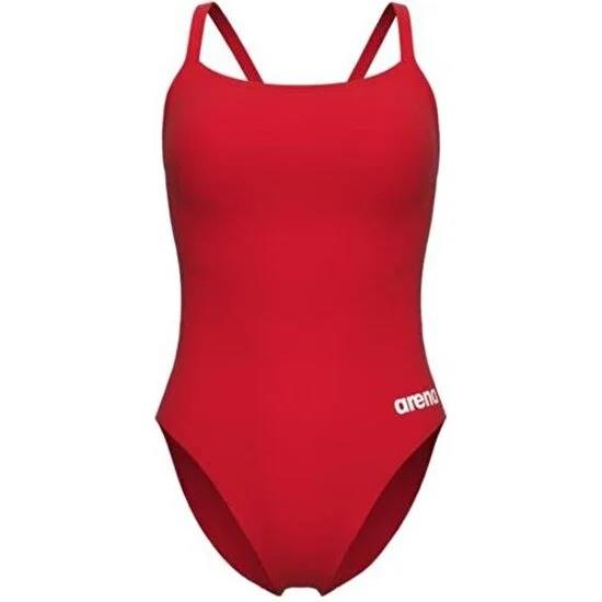 Arena Team Swimsuit Challenge Solid Kadın Kırmızı Yüzücü Mayosu 004766450