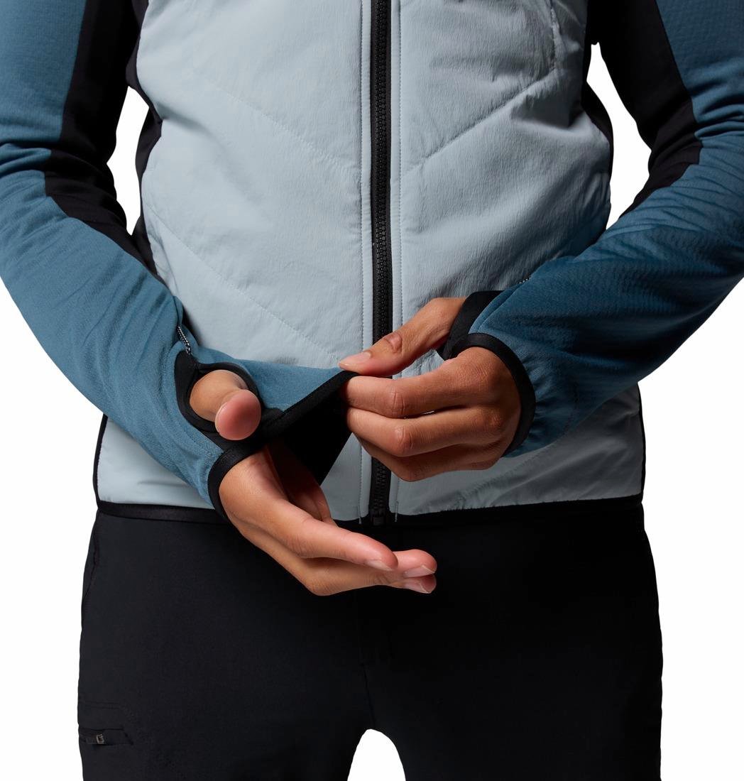 Columbia Arctic Crest™ Hybrid Full Zip Mavi Erkek Uzun Kollu T-Shirt AE3907-461