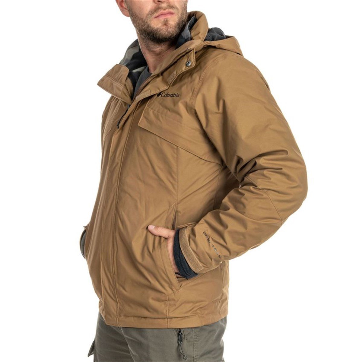 Columbia Bugaboo II Fleece Interchange Erkek Siyah Çiftli Kahverengi Mont WO1273-258 