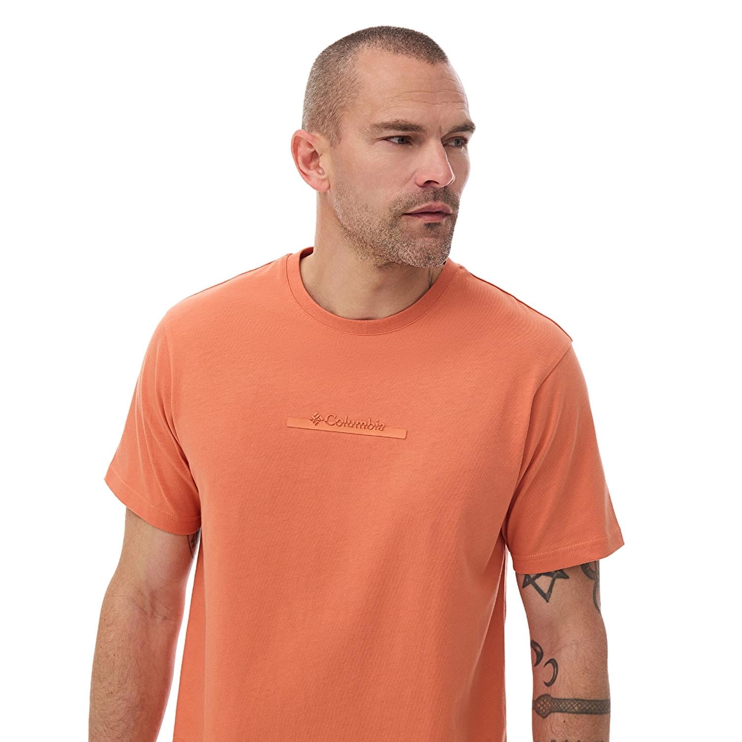 Columbia CSC Bar Split Graphic Kısa Kollu Erkek T-shirt Turuncu CS0121