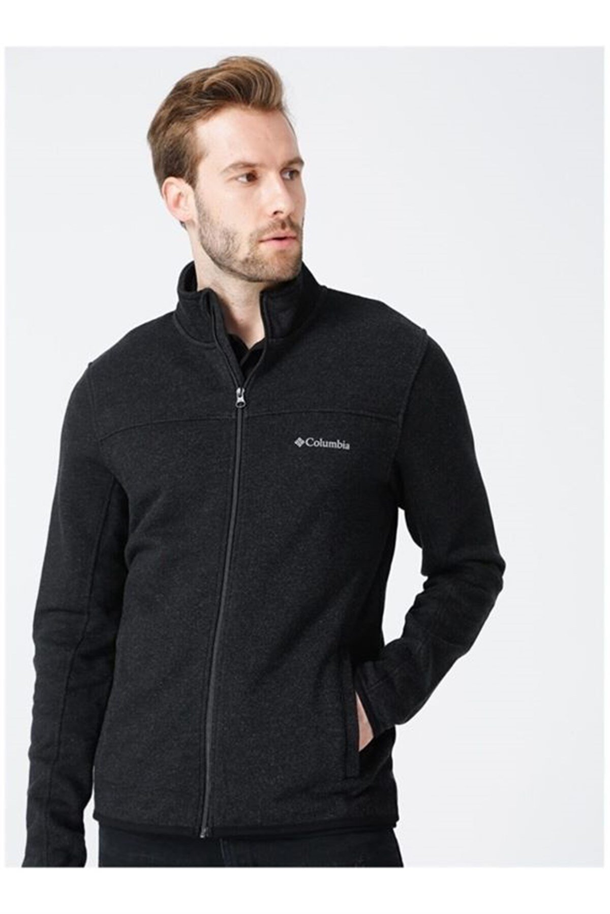 Columbia CSC M Basic Logo Track Top Erkek Fermuarlı Sweatshirt CS0054-012