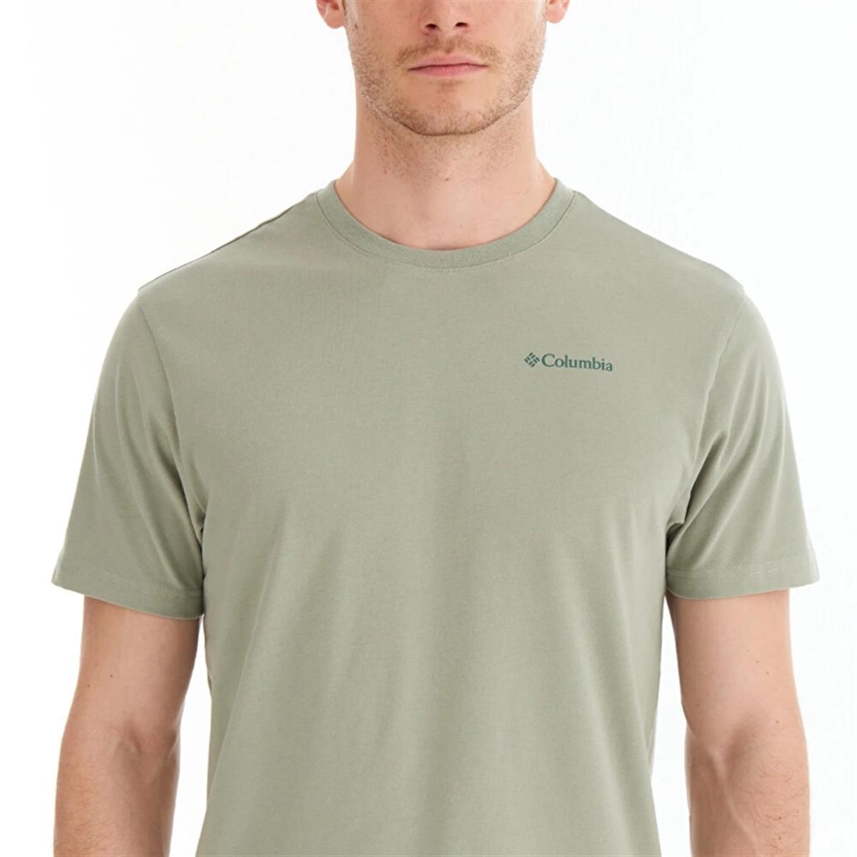 Columbia Csc M Basic Sm Logo Brushed Ss Tee Erkek Kısa Kollu Tişört CS0282-348