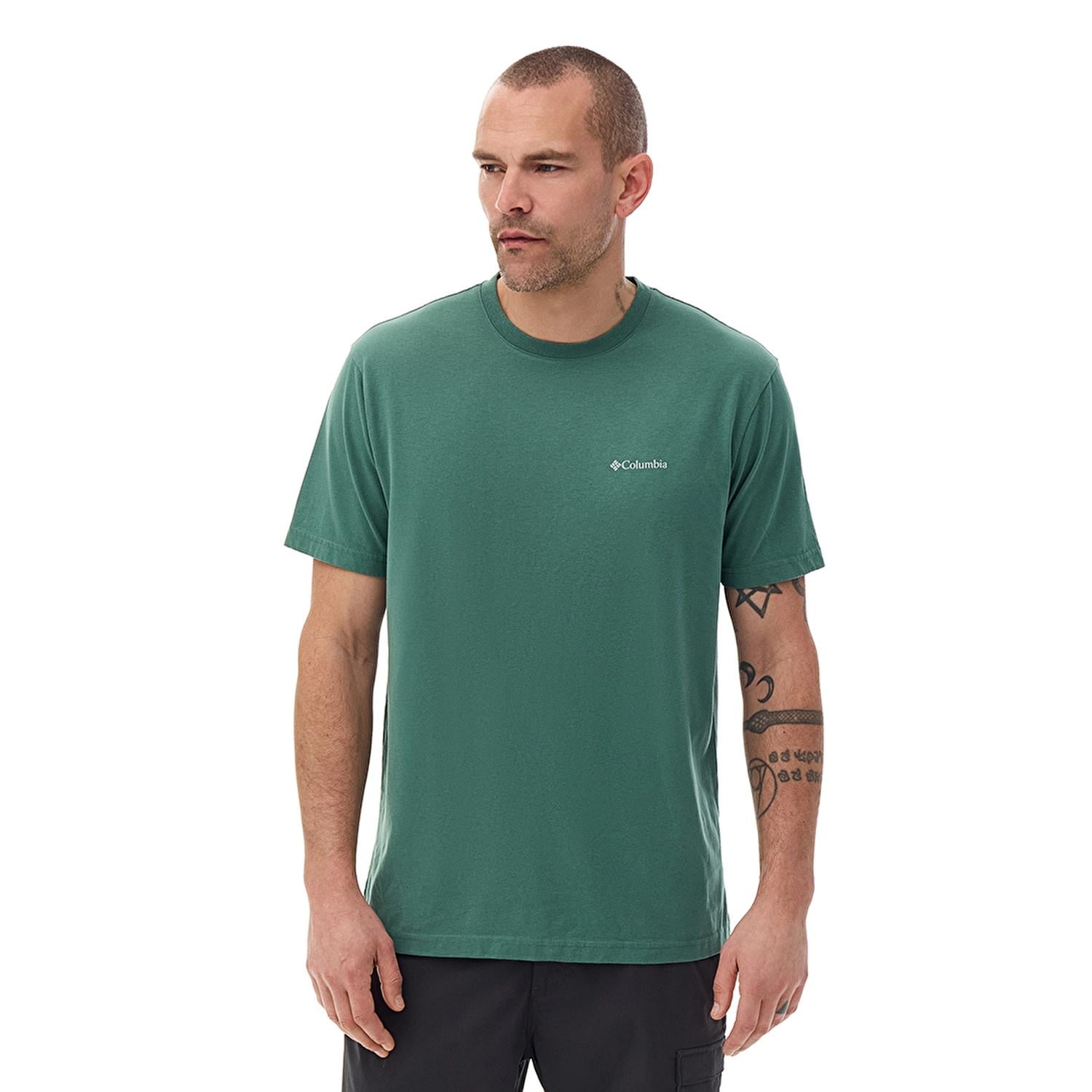 Columbia Csc M Basic Sm Logo Brushed Ss Tee Erkek Kısa Kollu Tişört CS0282