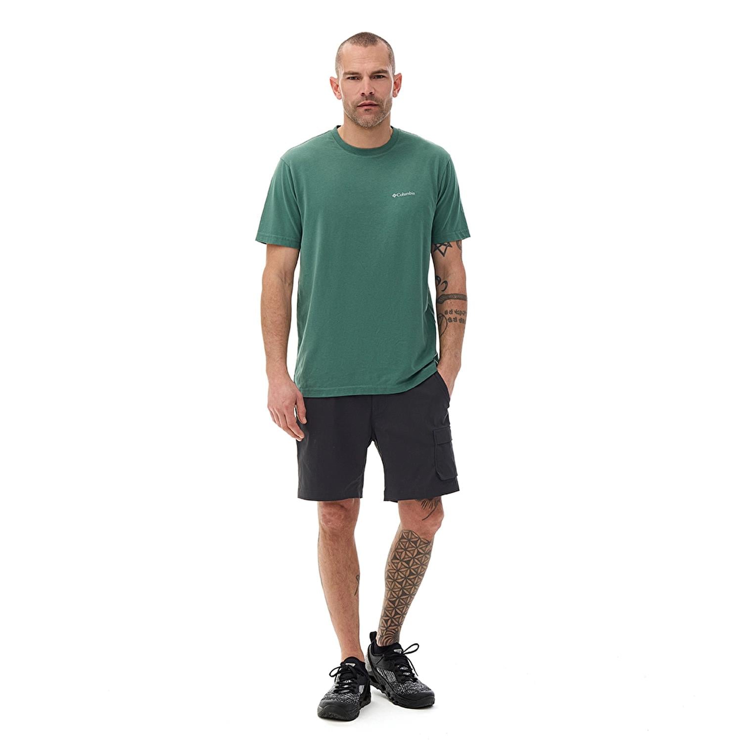 Columbia Csc M Basic Sm Logo Brushed Ss Tee Erkek Kısa Kollu Tişört CS0282