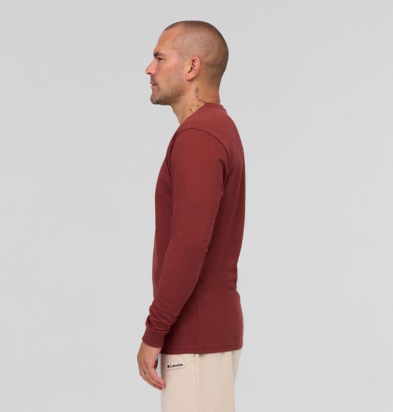 Columbia Csc M Basic Sm Logo Ls Tee Bordo Erkek Outdoor Tshirt CS0354 