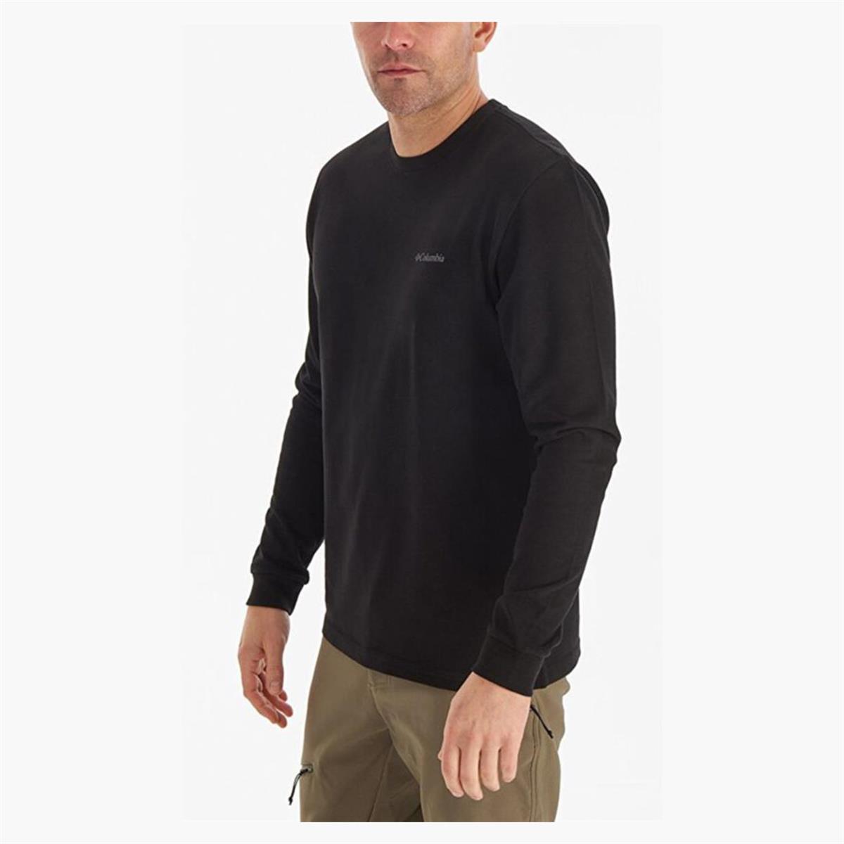 Columbia Csc M Basic Sm Logo Ls Tee Siyah Erkek Tişört CS0354-010