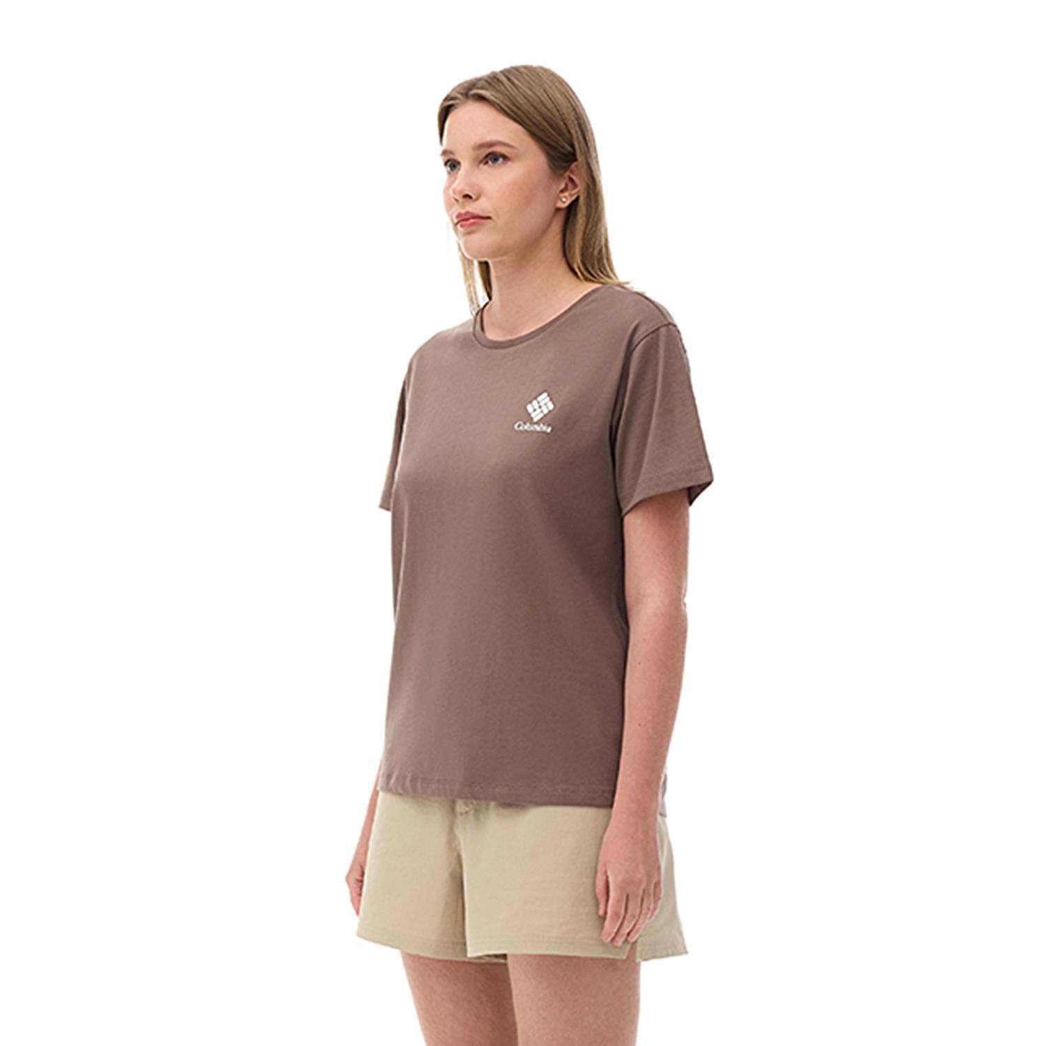 Columbia CSC Stacked Mini Gem Logo Kadın Kısa Kollu T-Shirt CS0316