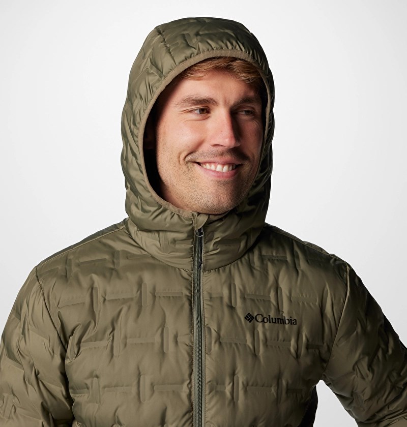 Columbia Delta Ridge Down Hooded Erkek Kaz Tüyü Mont WO6610