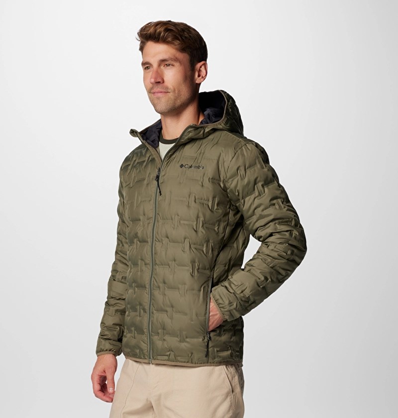 Columbia Delta Ridge Down Hooded Erkek Kaz Tüyü Mont WO6610