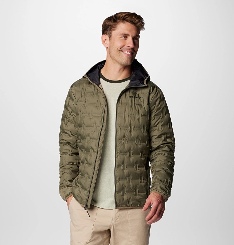 Columbia Delta Ridge Down Hooded Erkek Kaz Tüyü Mont WO6610