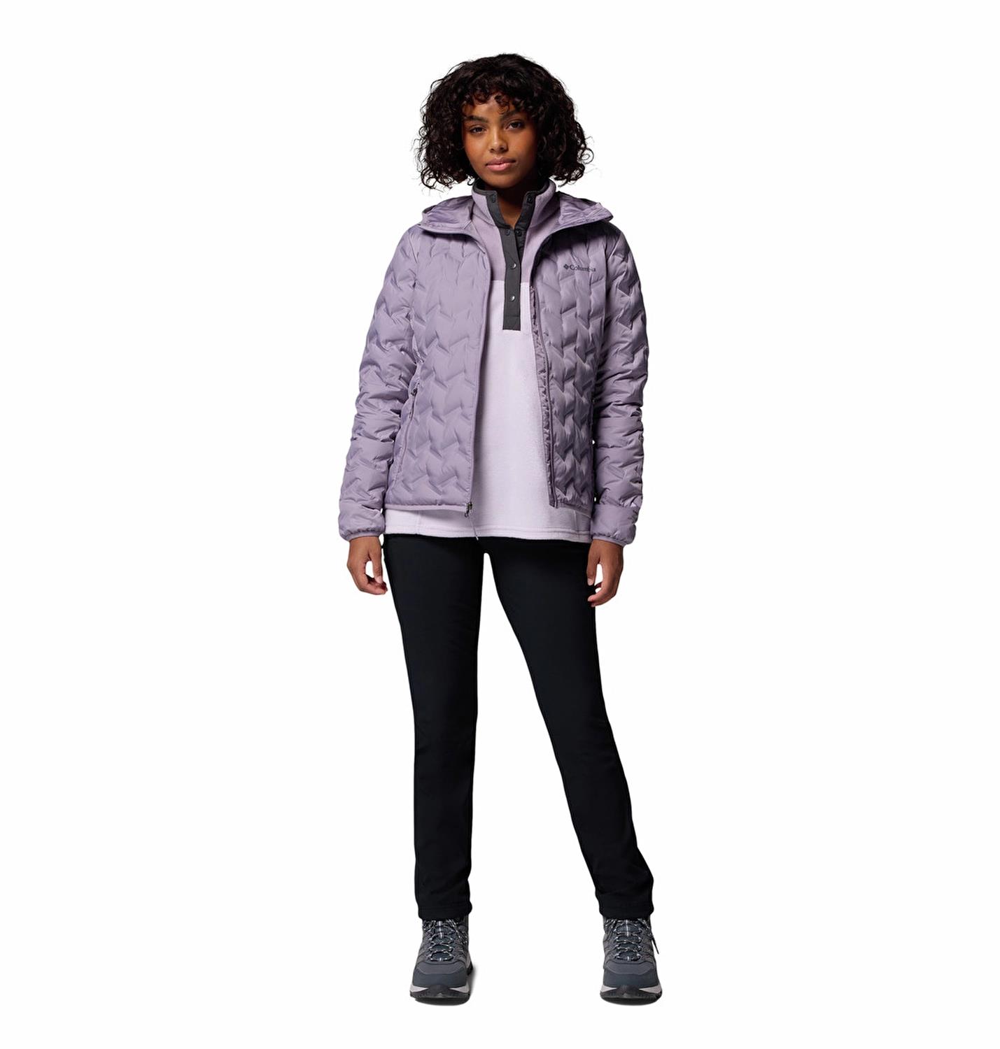 Columbia Delta Ridge™ II Down Hooded Jacket Mor Kadın Outdoor Mont WK2769