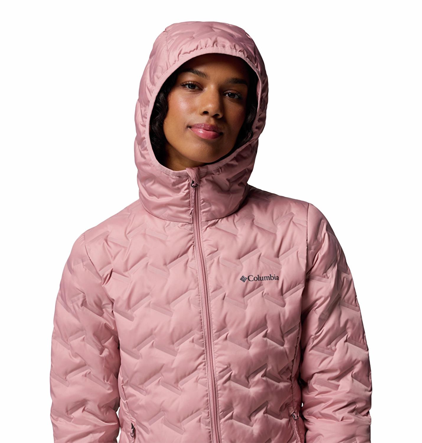 Columbia Delta Ridge™ II Down Hooded Jacket Kırmızı Kadın Outdoor Mont WK2769