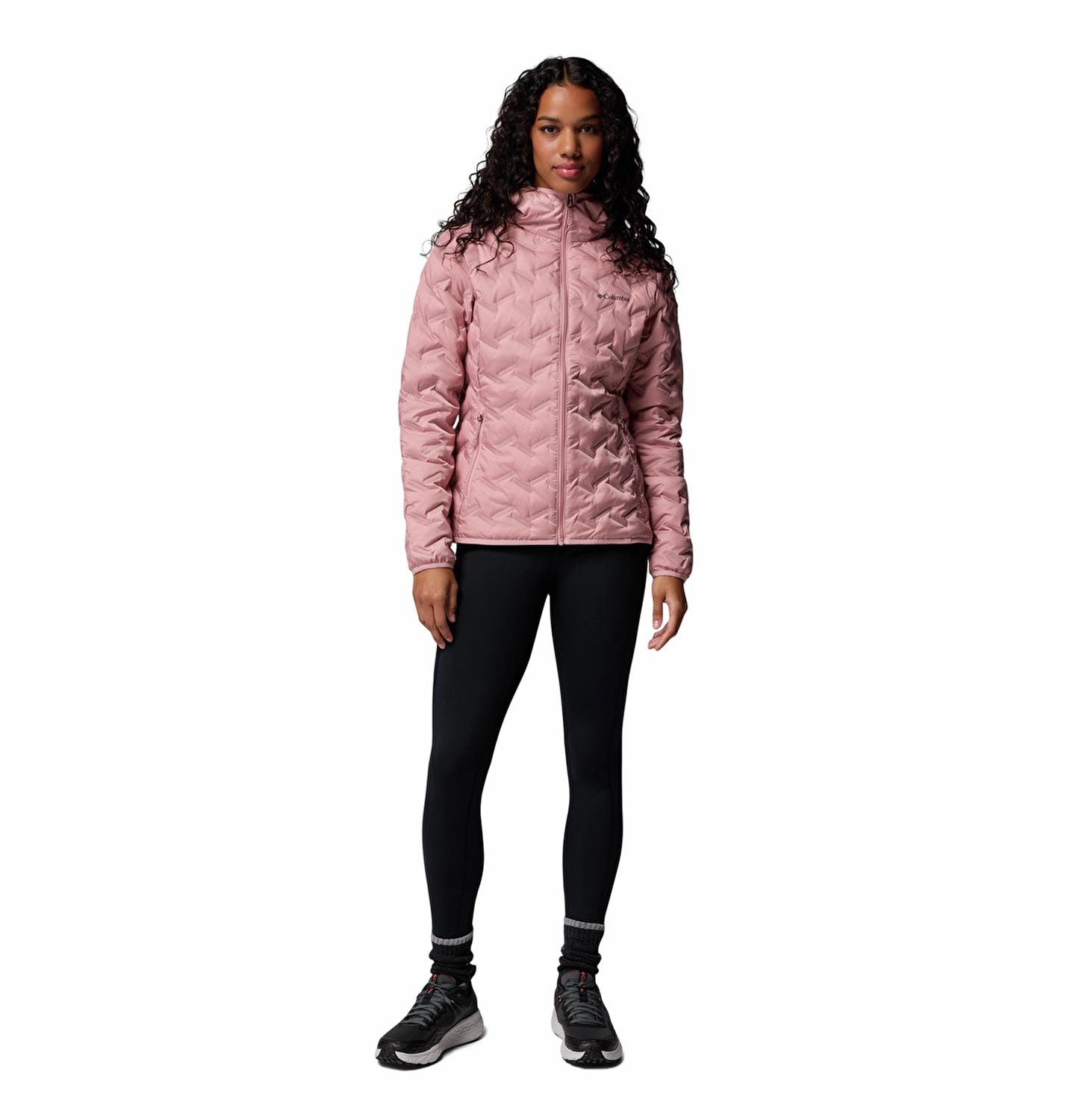 Columbia Delta Ridge™ II Down Hooded Jacket Kırmızı Kadın Outdoor Mont WK2769