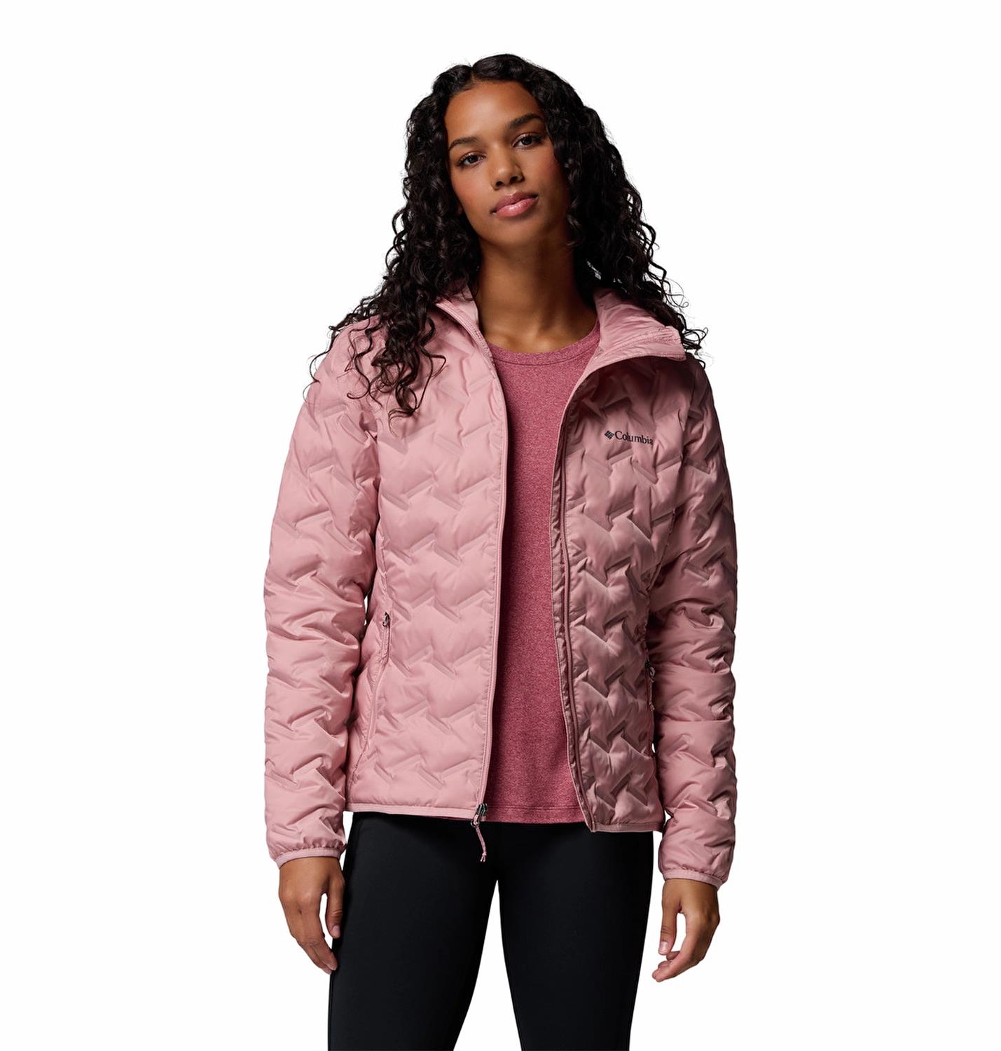 Columbia Delta Ridge™ II Down Hooded Jacket Kırmızı Kadın Outdoor Mont WK2769