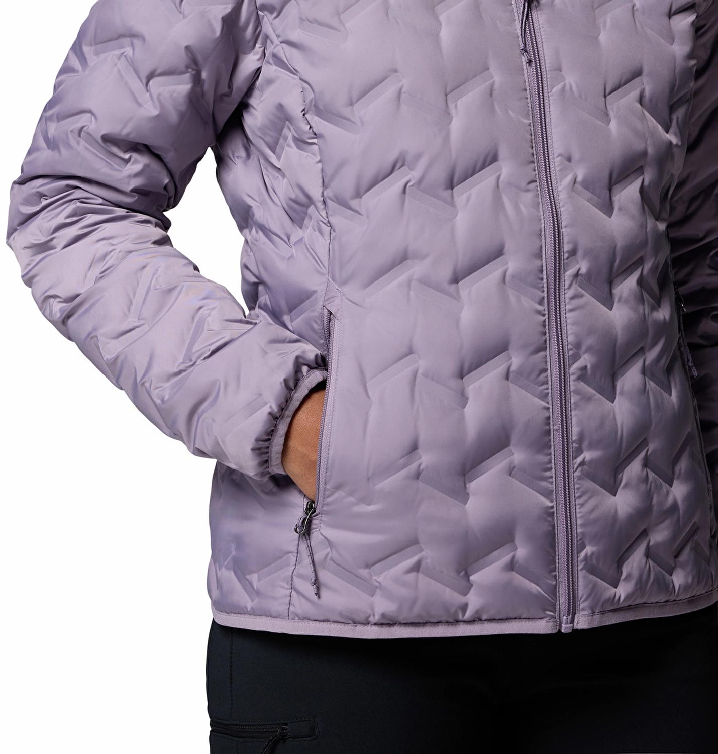 Columbia Delta Ridge™ II Down Hooded Jacket Mor Kadın Outdoor Mont WK2769