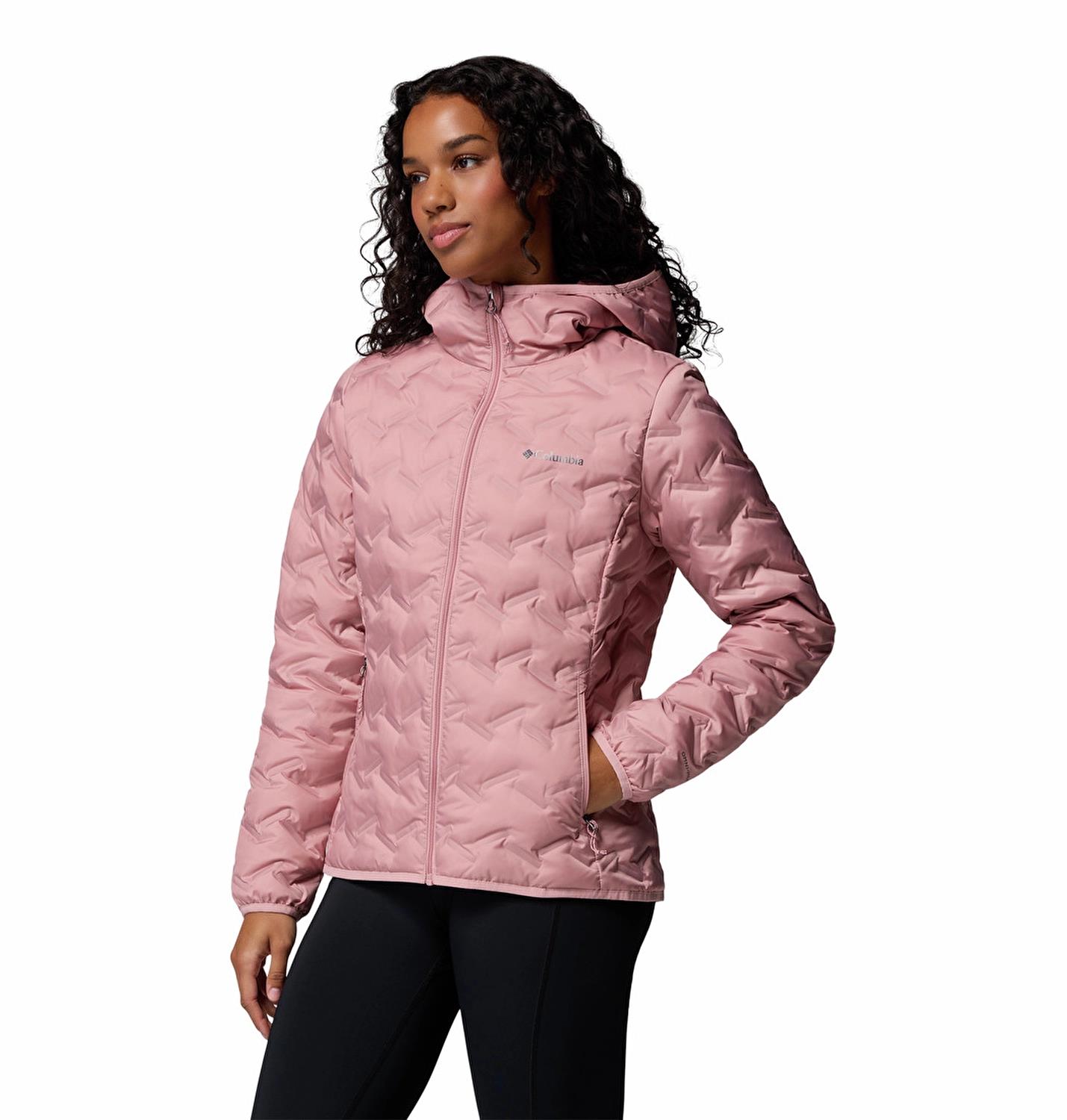 Columbia Delta Ridge™ II Down Hooded Jacket Kırmızı Kadın Outdoor Mont WK2769