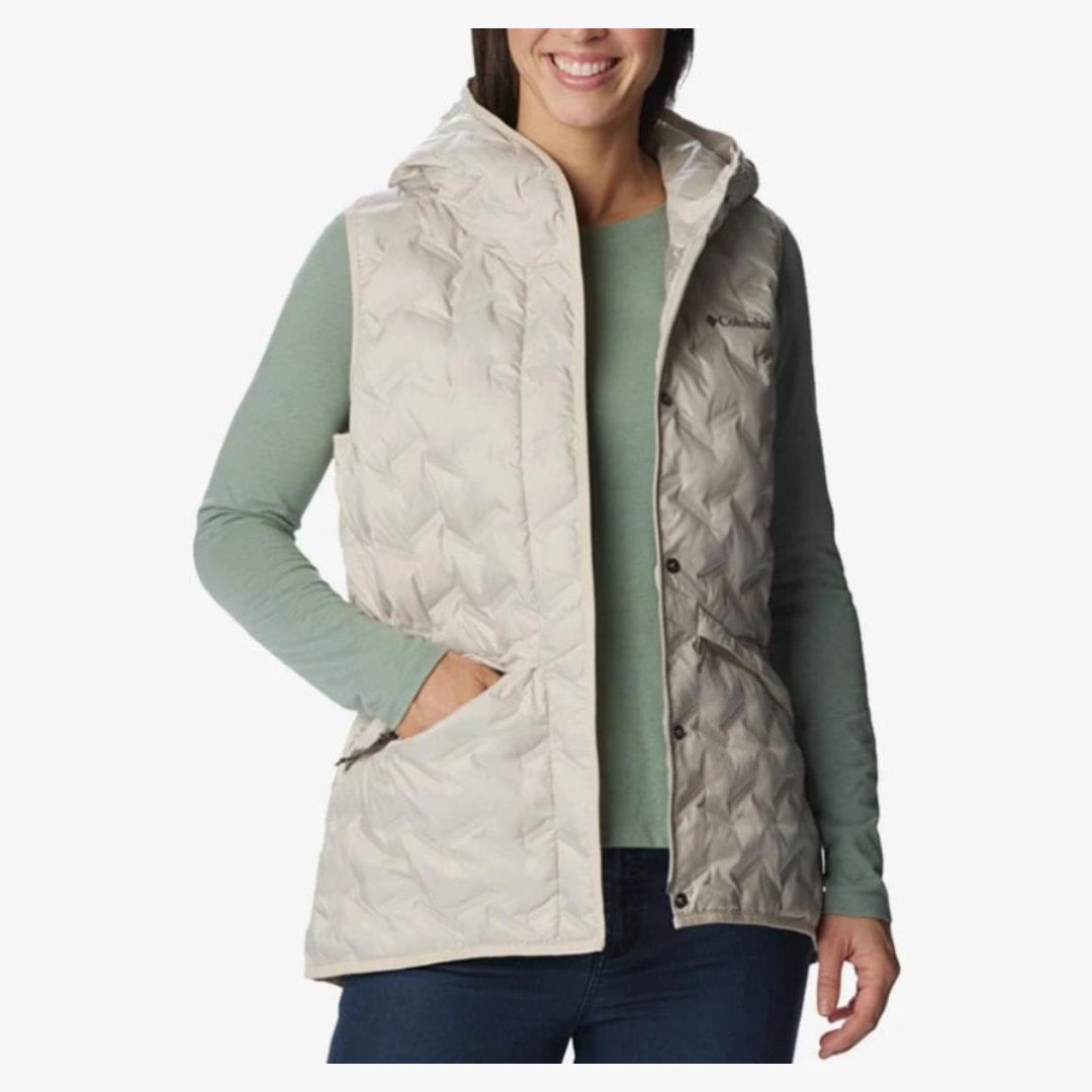 Columbia Delta Ridge™ II Down Hooded Vest Bej Kadın Outdoor Yelek WK8716