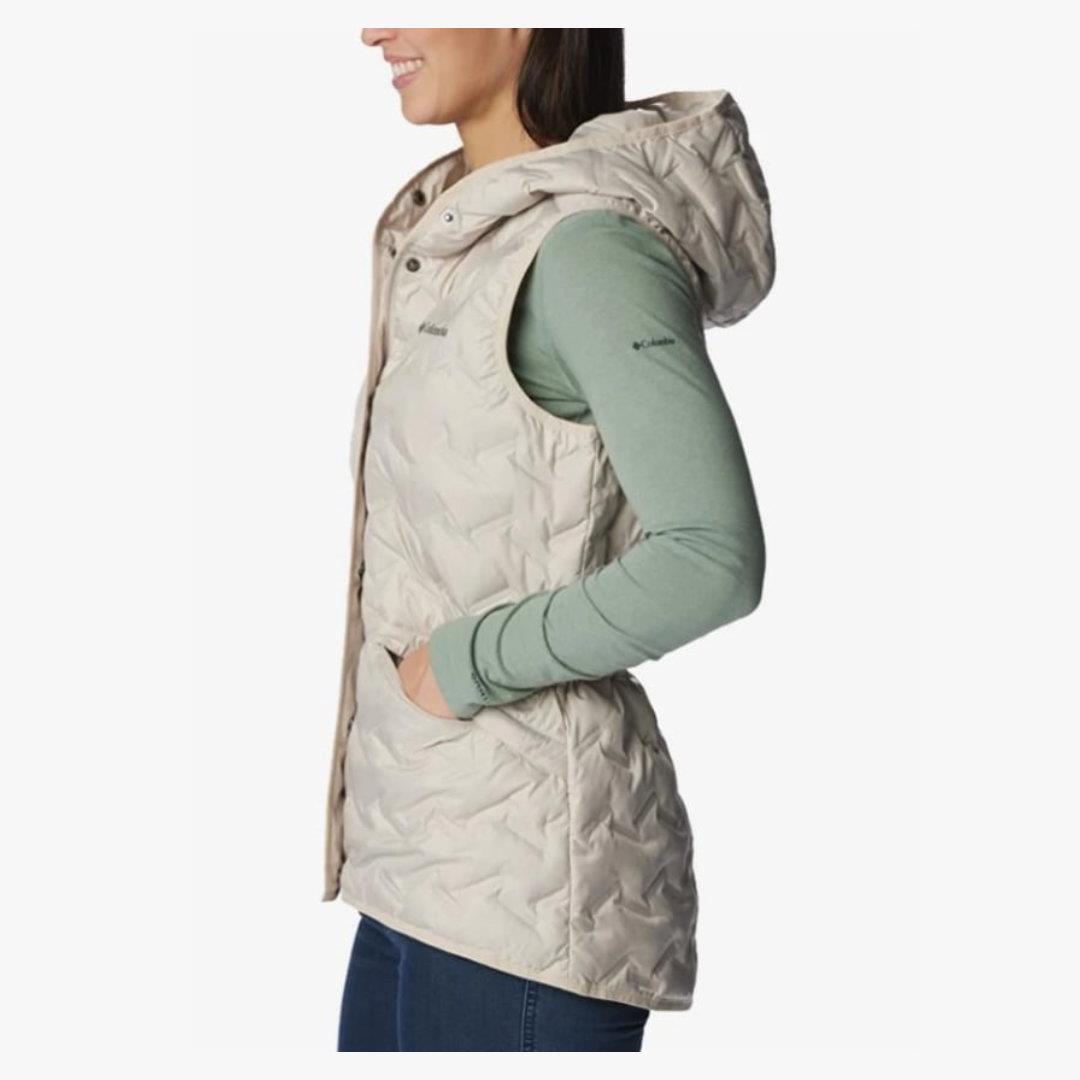 Columbia Delta Ridge™ II Down Hooded Vest Bej Kadın Outdoor Yelek WK8716