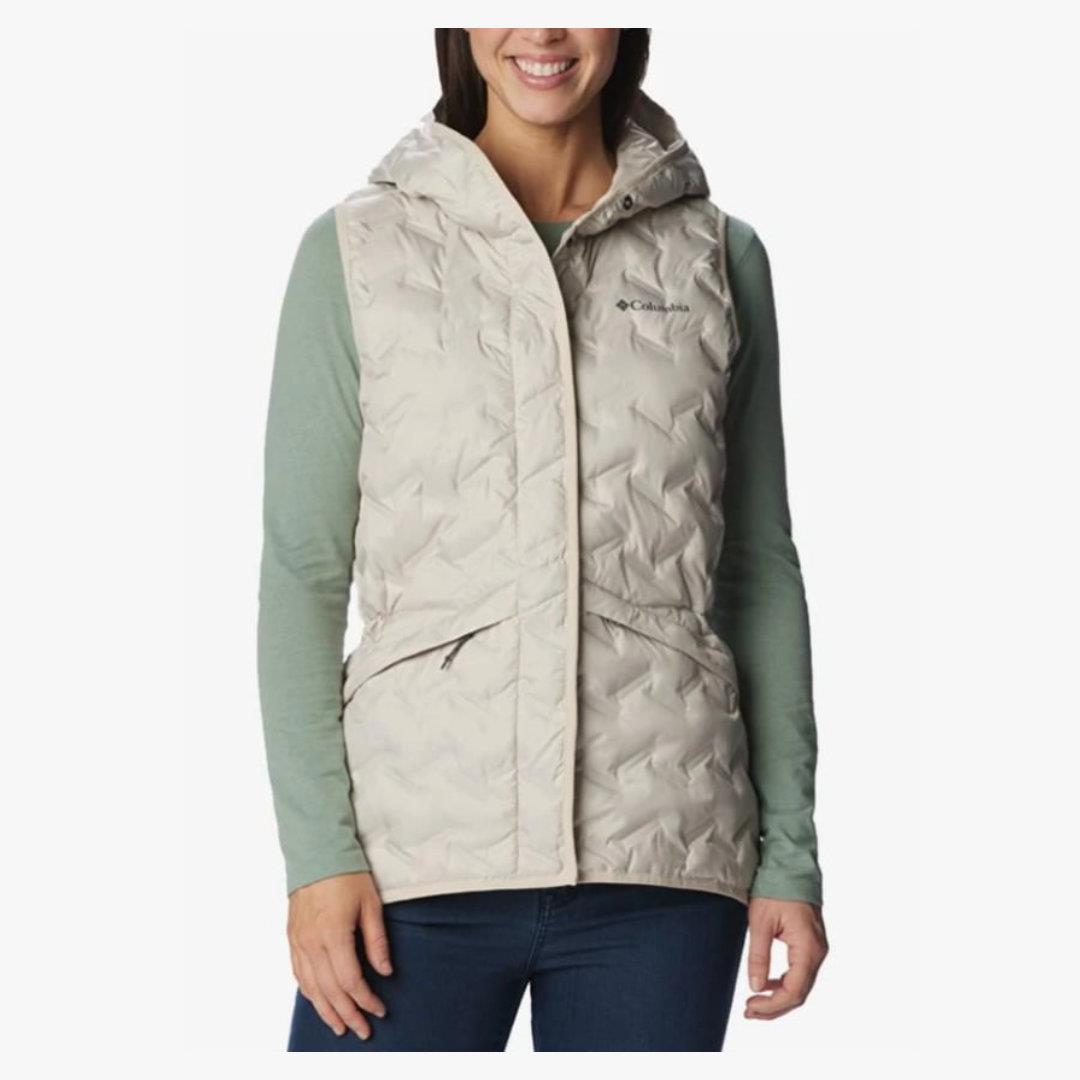 Columbia Delta Ridge™ II Down Hooded Vest Bej Kadın Outdoor Yelek WK8716