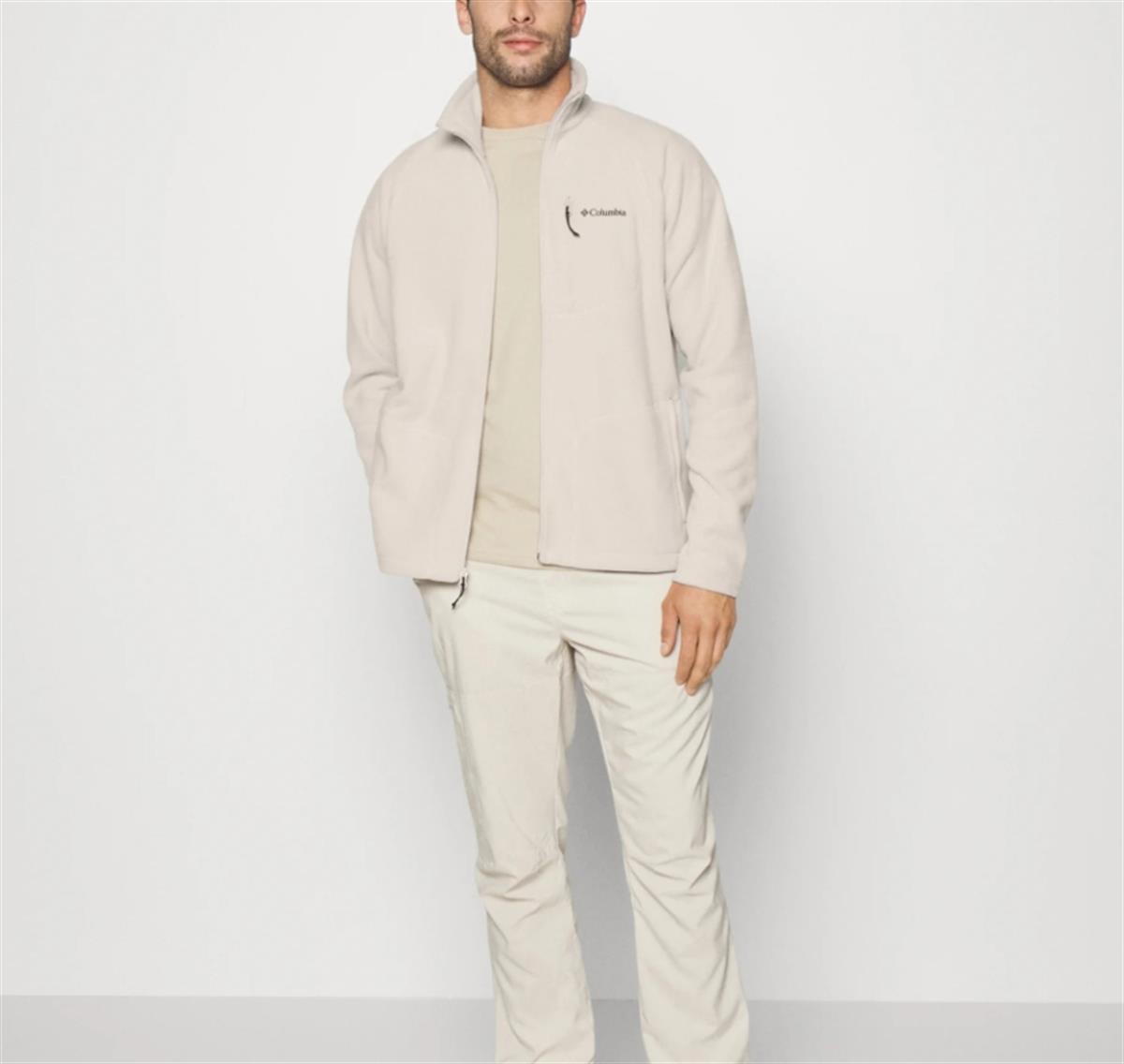 Columbia FastTrek II Full Zip Fleece Erkek Polar Üst Ekru AE3039-278