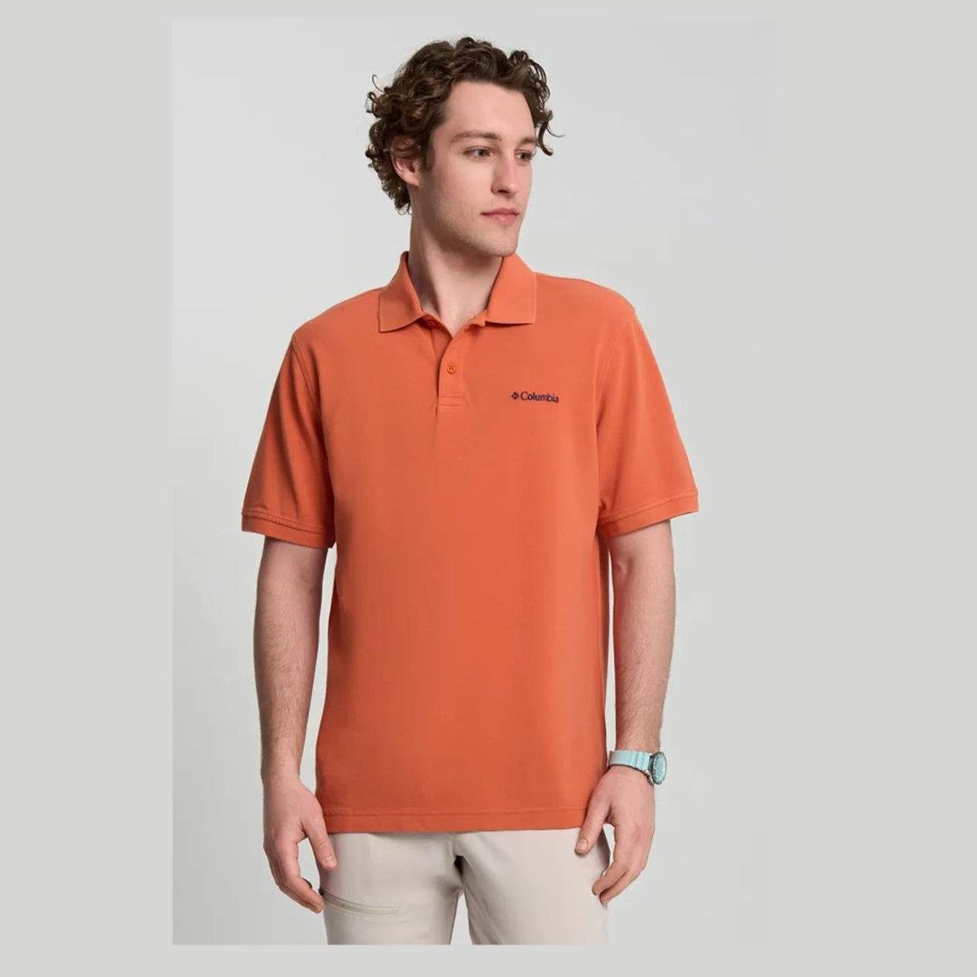Columbia M Cascade Range Solid Polo Erkek Outdoor Tişört CS0214