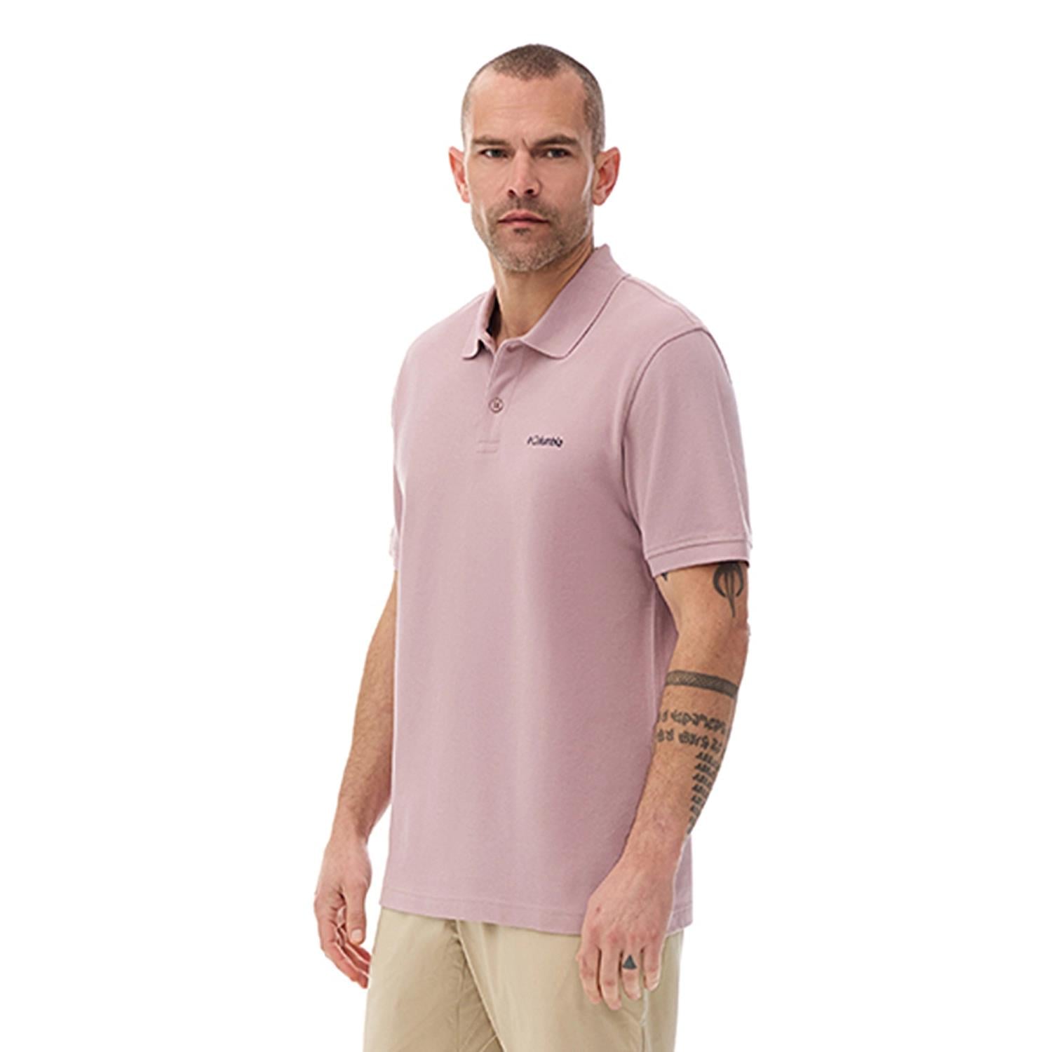 Columbia M Cascade Range Solid Polo Erkek Outdoor Tişört CS0214