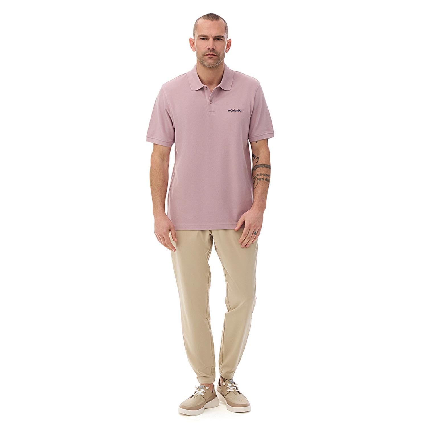 Columbia M Cascade Range Solid Polo Erkek Outdoor Tişört CS0214