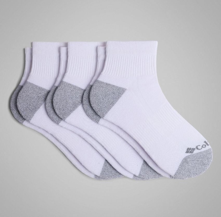 Columbia Men's Athletic Quarter Socks - 3 Pack Çorap WHI