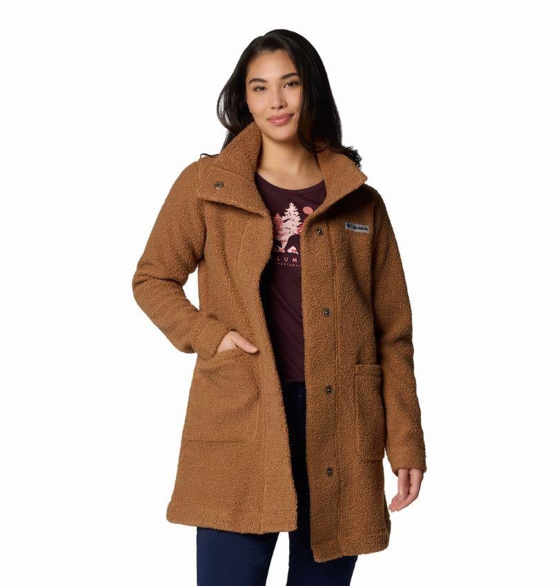 Columbia Panorama™ Long Jacket Kahverengi Kadın Outdoor Polar Ceket AL1333